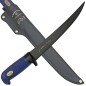 Preview: MARTTIINI Oy Filetiermesser "Martef Filleting Knife 23" Griff blau Lederscheide